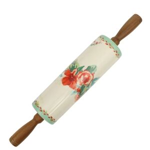 💕 New Pioneer Woman Painyed Meadow  Floral Rolling Pin